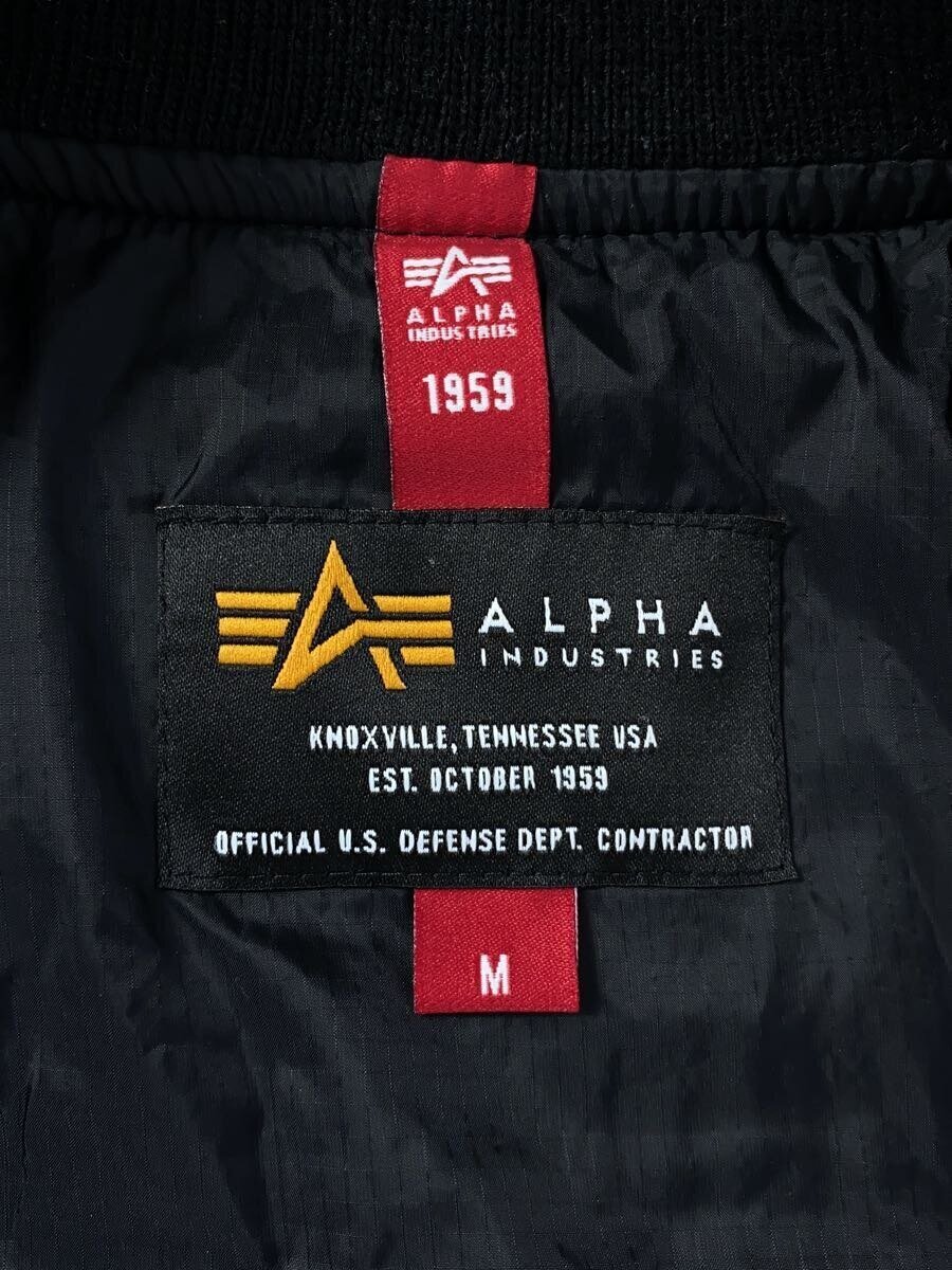 ALPHA INDUSTRIES* flight jacket /M/ nylon /BLK/TA1339-001/MA-1/ military 