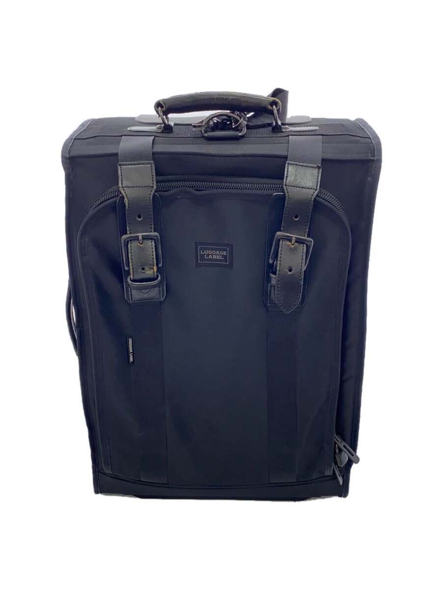 最安値に挑戦! 6766円 LABEL◇トラベルキャリー/ナイロン/BLK/無地 LUGGAGE キャリーバッグ