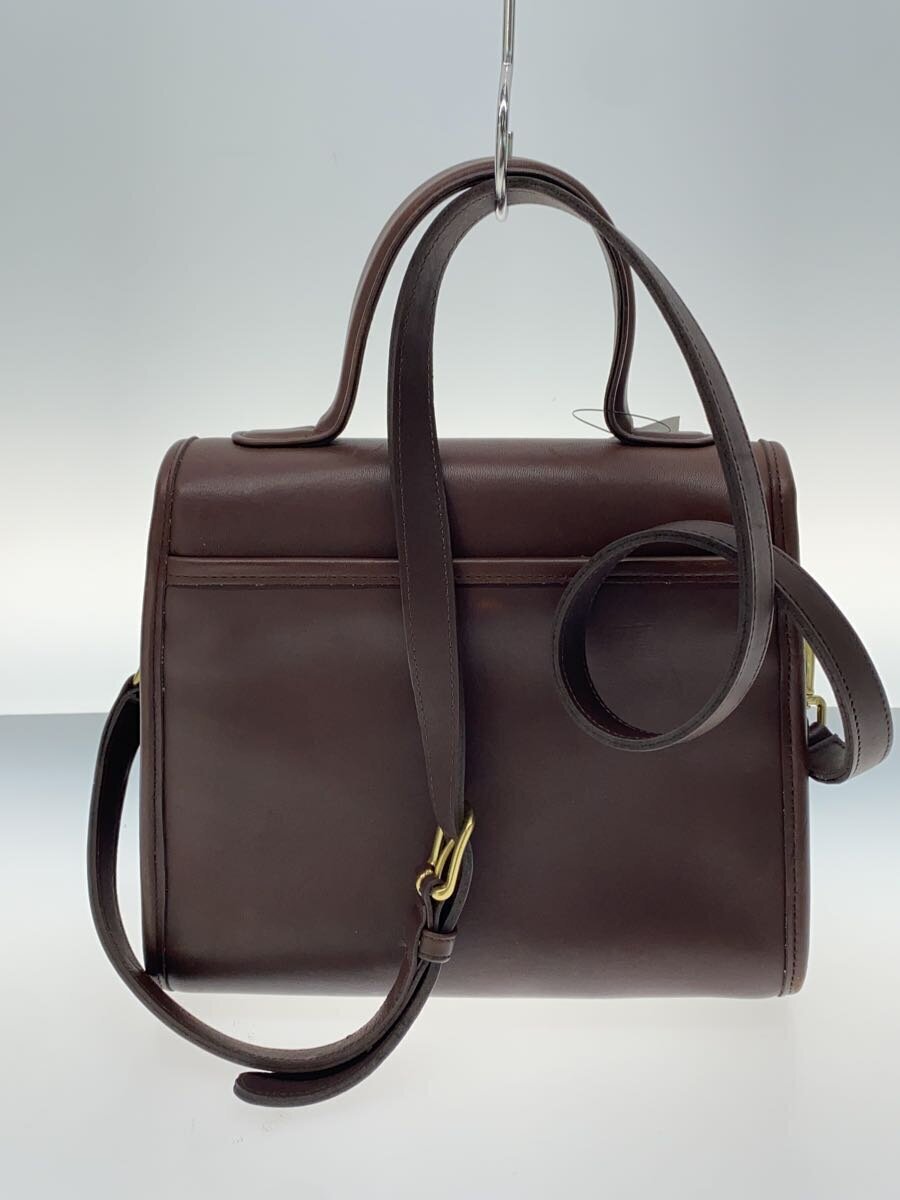 COACH◇2way/オールドコーチ/ハンドバッグ/レザー/BRW/無地/a60 COACH◇2way/オールドコーチ/ハンドバッグ/レザー/BRW/無地/a60