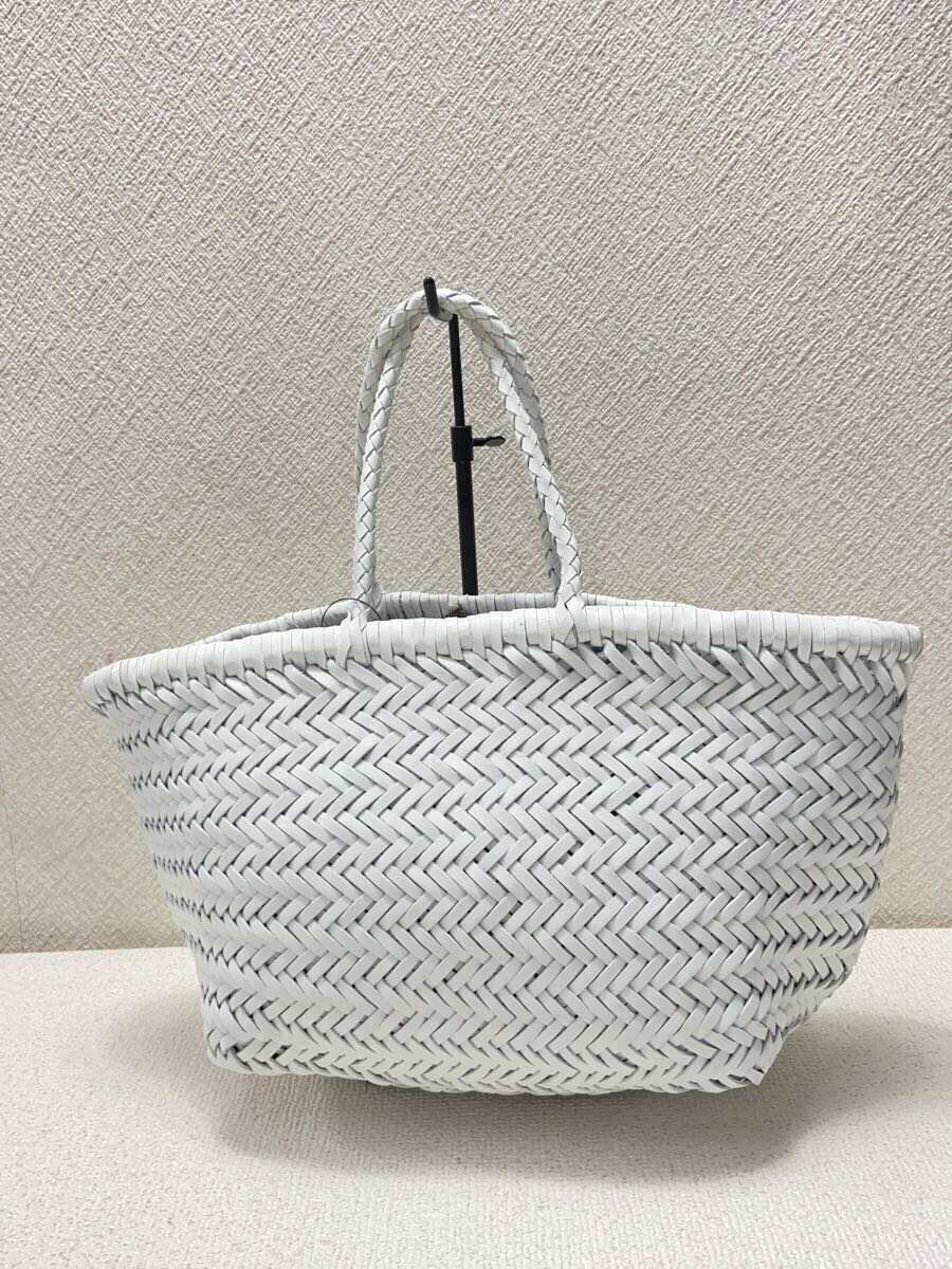 DRAGON◇カゴバッグ/レザー/WHT - その他 DRAGON◇カゴバッグ/レザー/WHT - その他