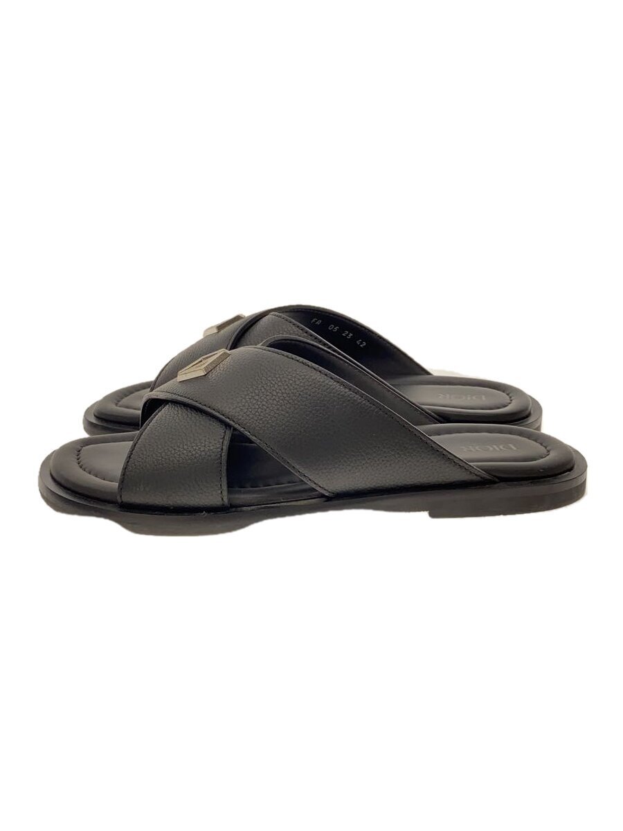 Christian Dior◇Alias/サンダル/42/BLK/レザー// Christian Dior◇Alias/サンダル/42/BLK/レザー//
