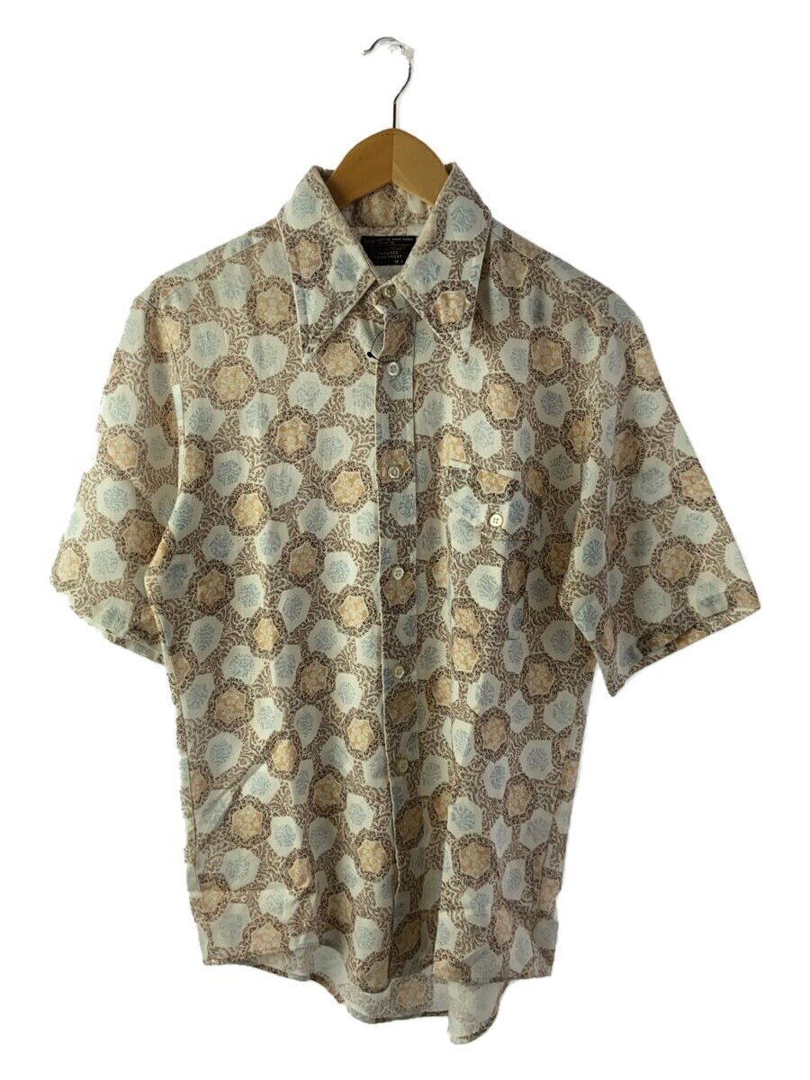 TOWN CRAFT* aloha shirt /M/-/WHT/ total pattern 