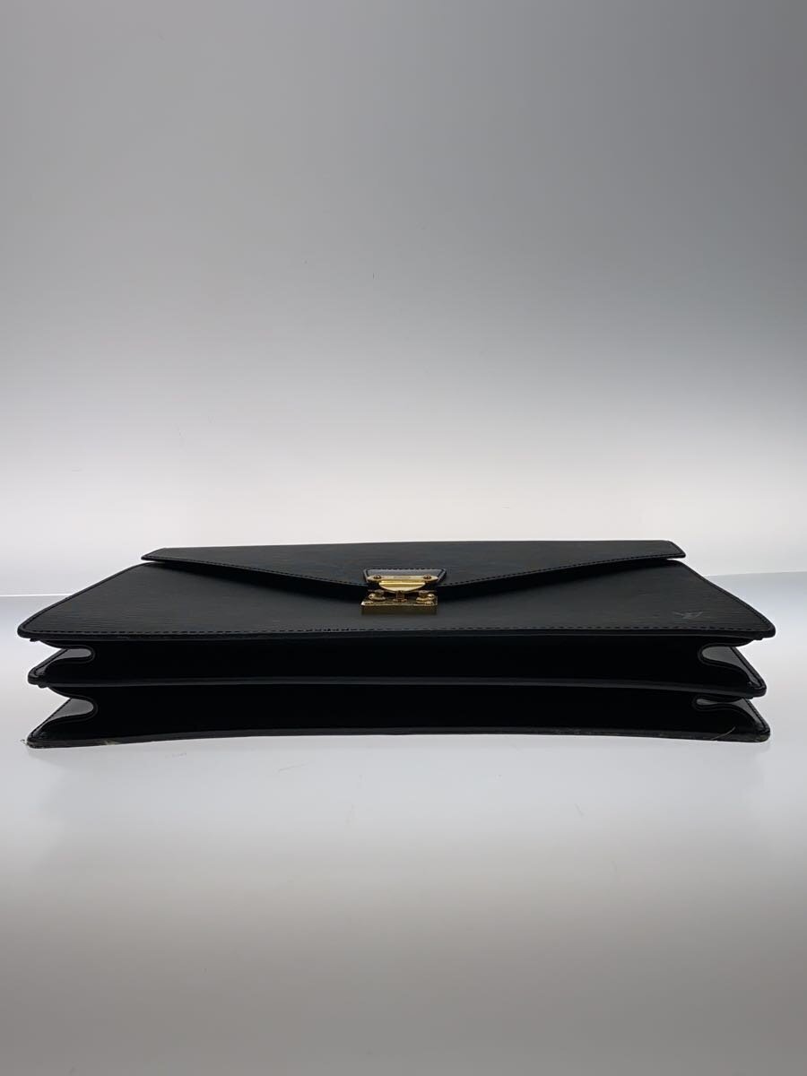 LOUIS VUITTON◇セルヴィエット・アンバサダー_エピ_BLK/レザー LOUIS VUITTON◇セルヴィエット・アンバサダー_エピ_BLK/レザー