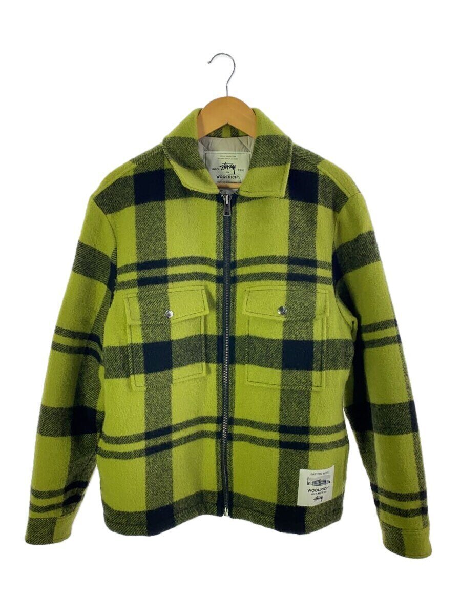 STUSSY◇ジャケット/M/ウール/GRN/チェック メンズファッション STUSSY◇ジャケット/M/ウール/GRN/チェック メンズファッション