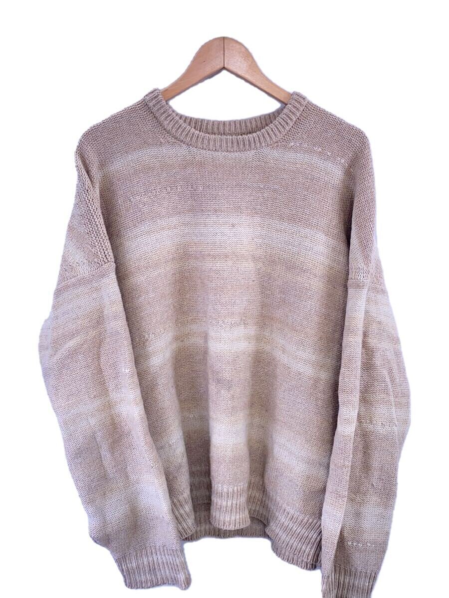 visvim◇22SS/AMPLUS KNIT L/S GRADIENT/3/ウール/BEG/0122105012004 visvim◇22SS/AMPLUS KNIT L/S GRADIENT/3/ウール/BEG/0122105012004