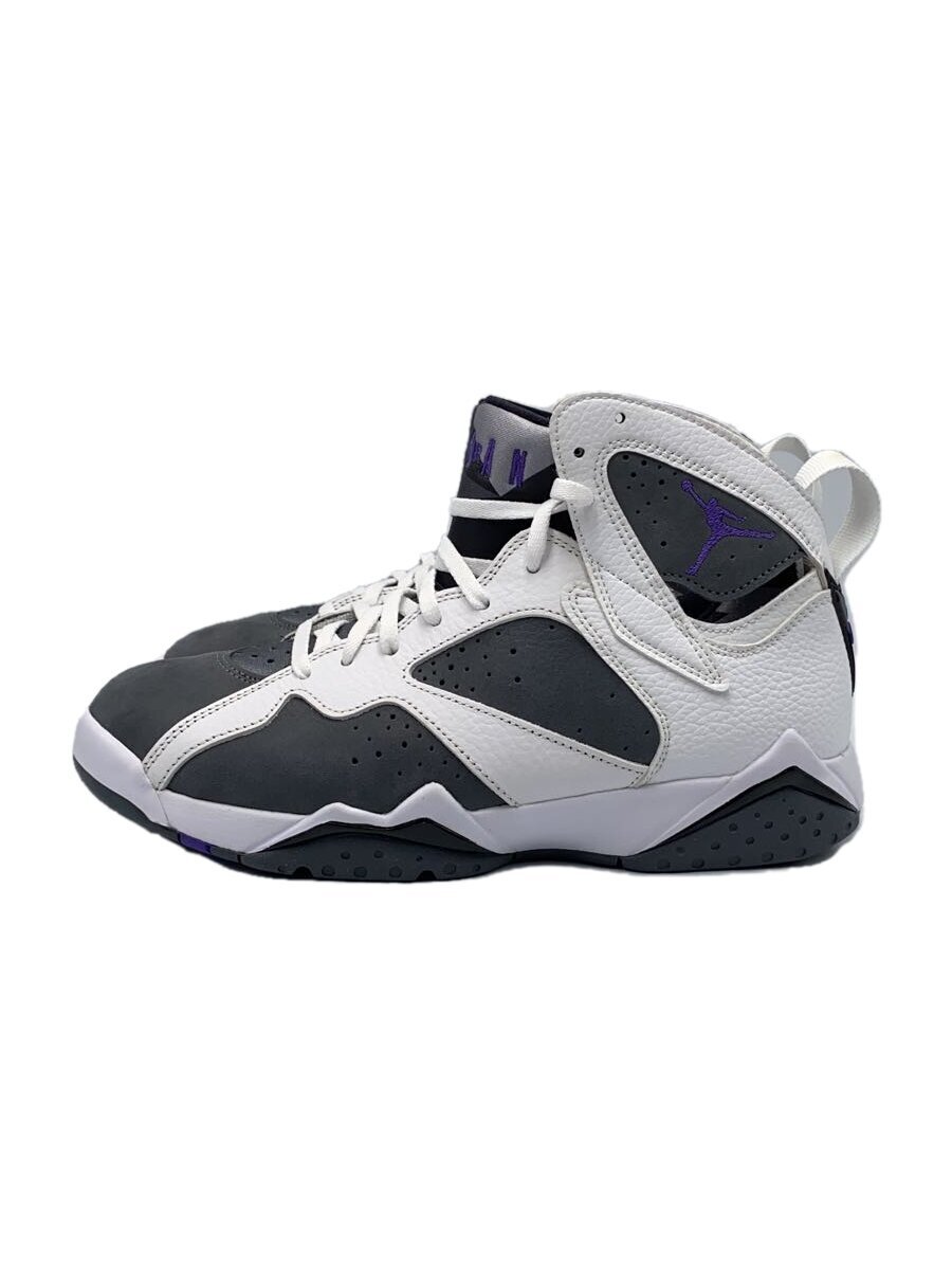 NIKE◆AIR JORDAN 7 RETRO_エアジョーダン 7 レトロ/27cm/WHT/スウェード