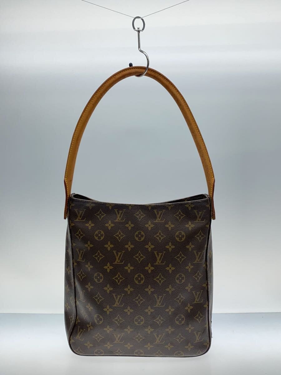 LOUIS VUITTON◇ルーピングGM_モノグラム・キャンバス_BRW/PVC/BRW LOUIS VUITTON◇ルーピングGM_モノグラム・キャンバス_BRW/PVC/BRW