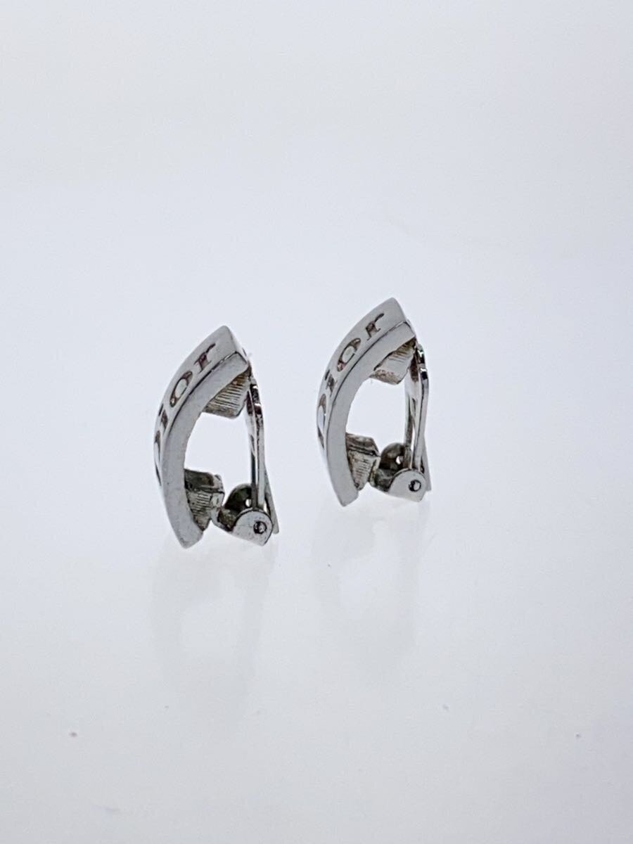 クリスマスツリー特価! Christian Dior◇イヤリング/-/SLV/レディース/ロゴ/BOX その他