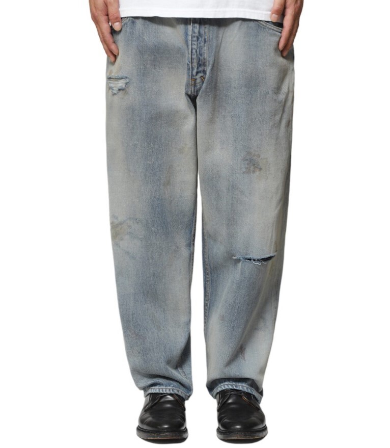 試着のみ極美品 ANCELLM/アンセルム SELVEDGE TAPERED 5P DENIM PANTS COLOR:INDIGO SIZE:3 ITEM NO:ANG-PT03-B PRICE:37，400 in tax
