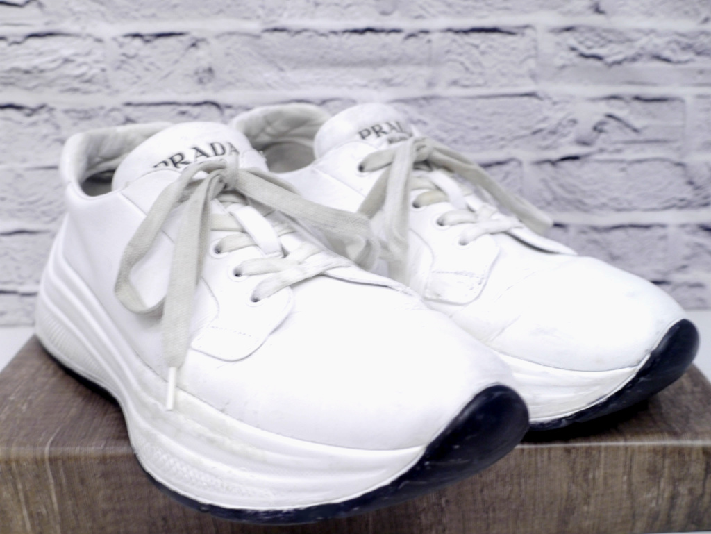 プラダプラットフォームスニーカー白ホワイトPRADA