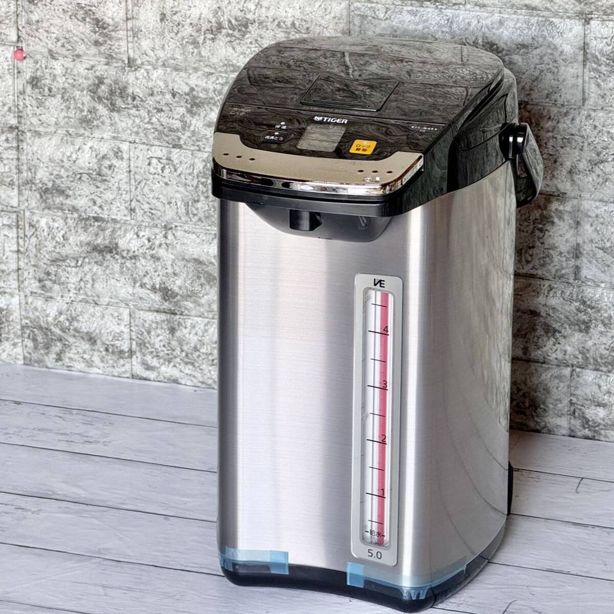 送料無料 タイガー 蒸気レスVE 電気まほうびん 大容量5.0L①