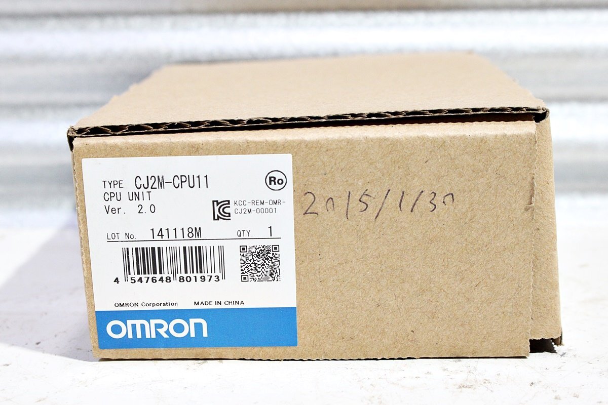 【未使用】OMRON オムロン PLC シーケンサー CPUユニット CJ2M-CPU11 ver.2.0