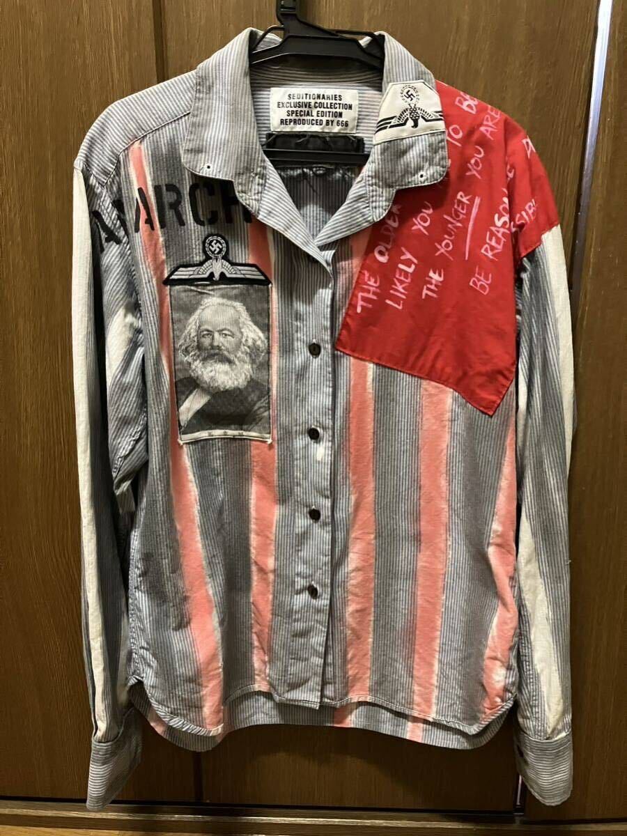 666 SEDITIONARIES セディショナリーズ アナーキーシャツ セディショナリーズ　検)PEEL&LIFT