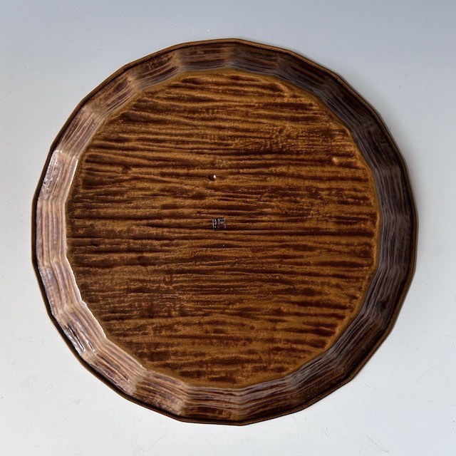 茶道具　黄銅　折板　丸盆　菓子器　金谷五良三郎　共箱　金工　和菓子　干菓子　茶会 茶道具 黄銅 折板 丸盆 菓子器 金谷五良三郎 共箱 金工 和菓子