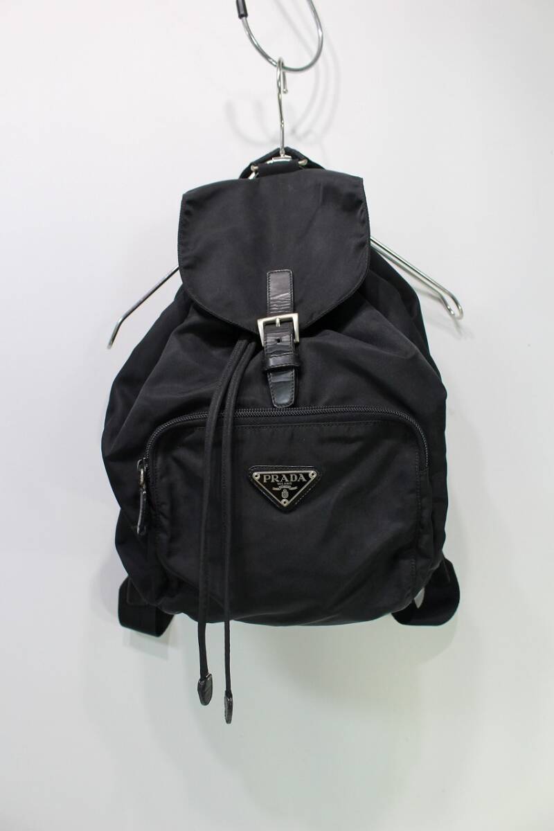 PRADA プラダ リュック バッグ 鞄 ブラック 黒 USED 中古 (R607
