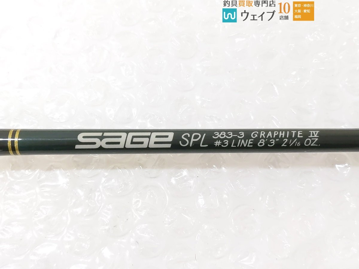 美品 SAGE セージ SPL 383-3 グラファイトIV #3 8’3” 美品 SAGE セージ SPL 383-3 グラファイトIV #3 8'3”