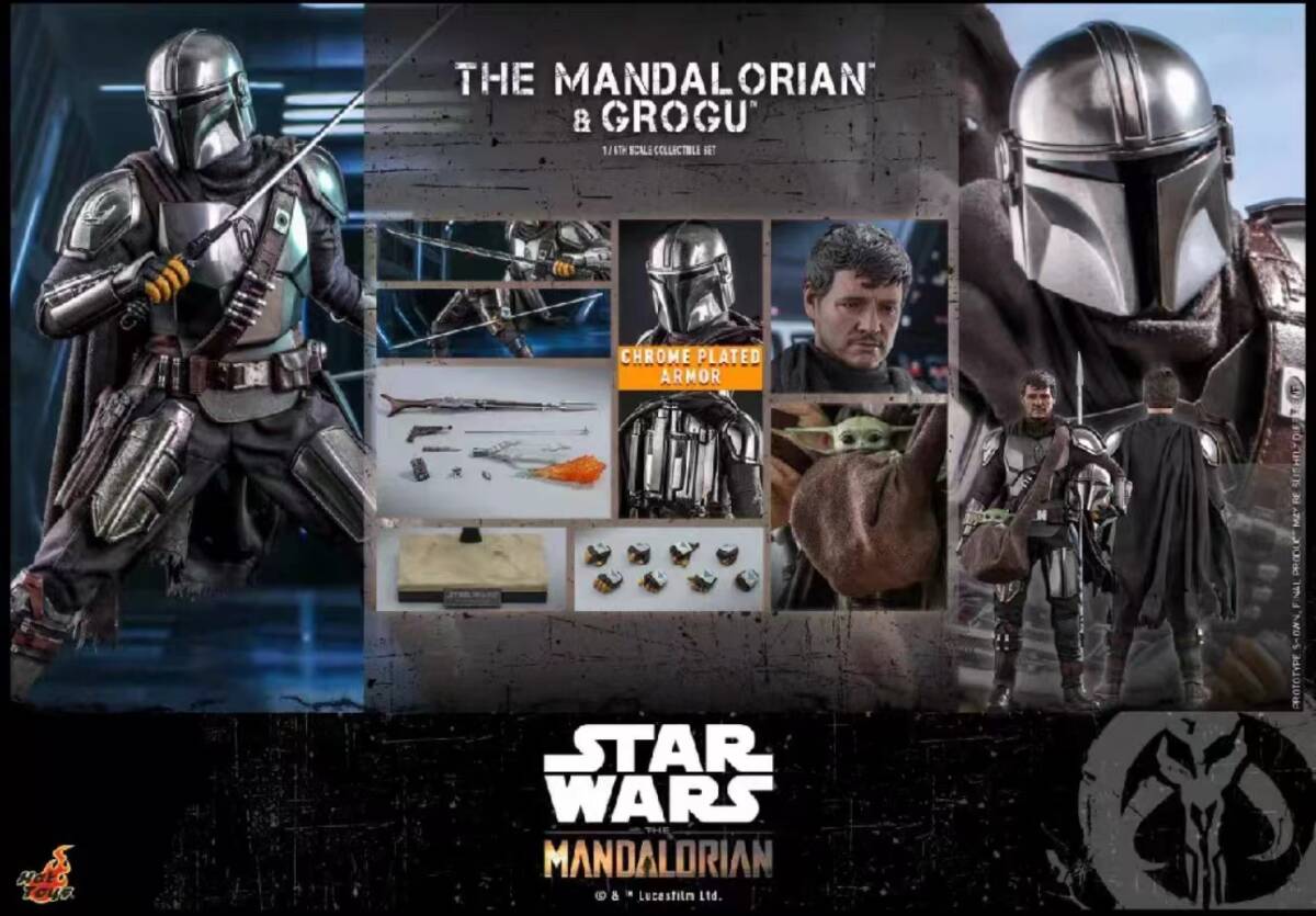 【新品】HOTTOYS ホットトイズ マンダロリアン&グローグー TMS051 ☆新品☆HOTTOYS ホットトイズ1/6 マンダロリアン&グローグー
