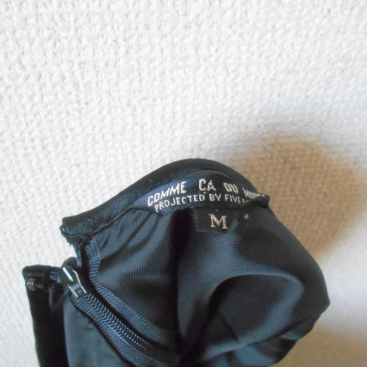 コムサ デ モード COMME CA DU MODE ワンピース 7分袖 レディース M 黒 ブラック_画像6