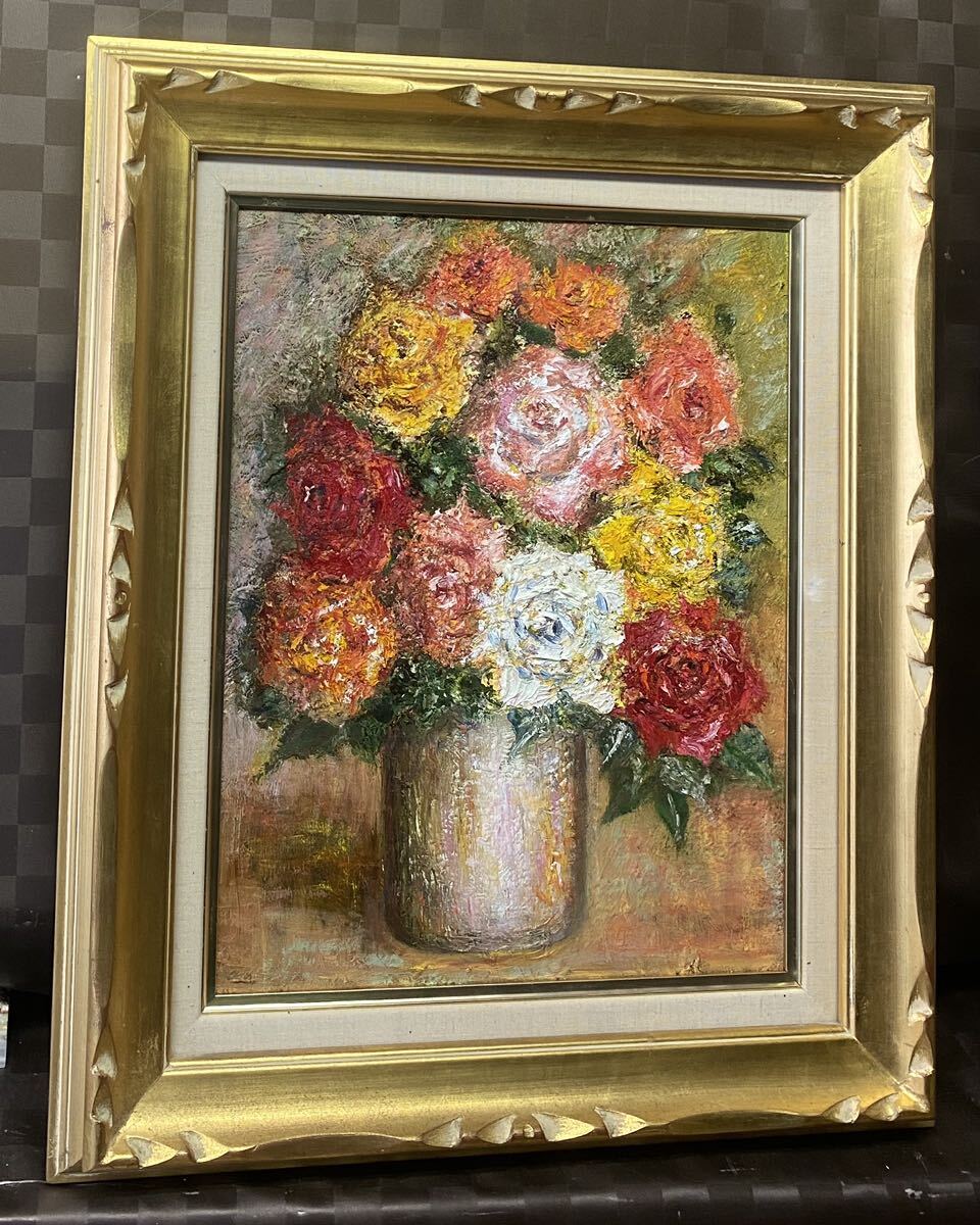 Yahoo!オークション - 真作 油彩画 油絵 伊藤富子 F6号 薔薇 花 Yahoo!オークション - 真作 油彩画 油絵 伊藤富子 F6号 薔薇 花