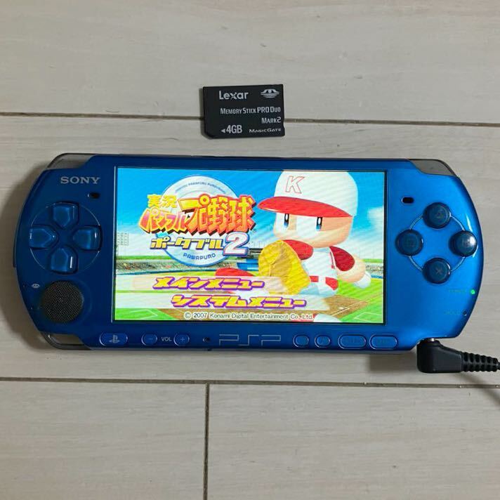 SONY PSP 本体 PSP-3000 初期化 動作品 メモリーカード 4GB 付き ソニー プレイステーション ポータブル PlayStation PS 送料無料