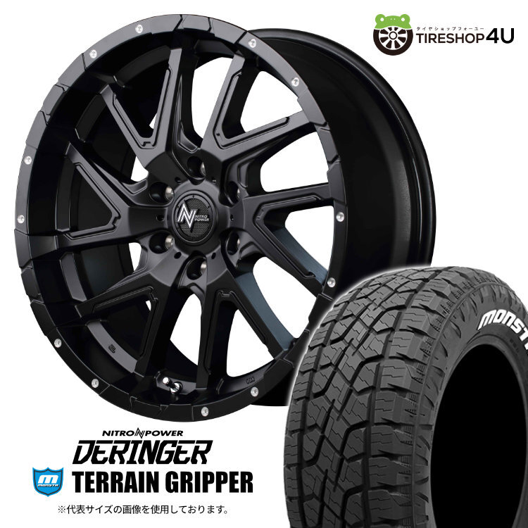 4本セット ナイトロパワー デリンジャー DERINGER 20x8.5J 6/139.7 +20 SGBK MONSTA モンスタ テレーングリッパー A/T 285/50R20 WL FJ