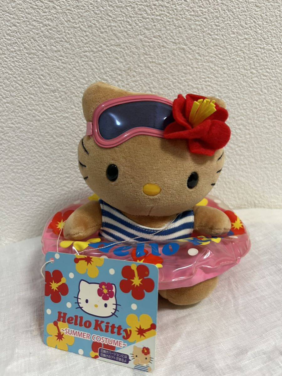 ウネ ハローキティ 45周年 水着ぬいぐるみ Yahoo!オークション - レア ハローキティ日焼け水着ぬいぐるみ