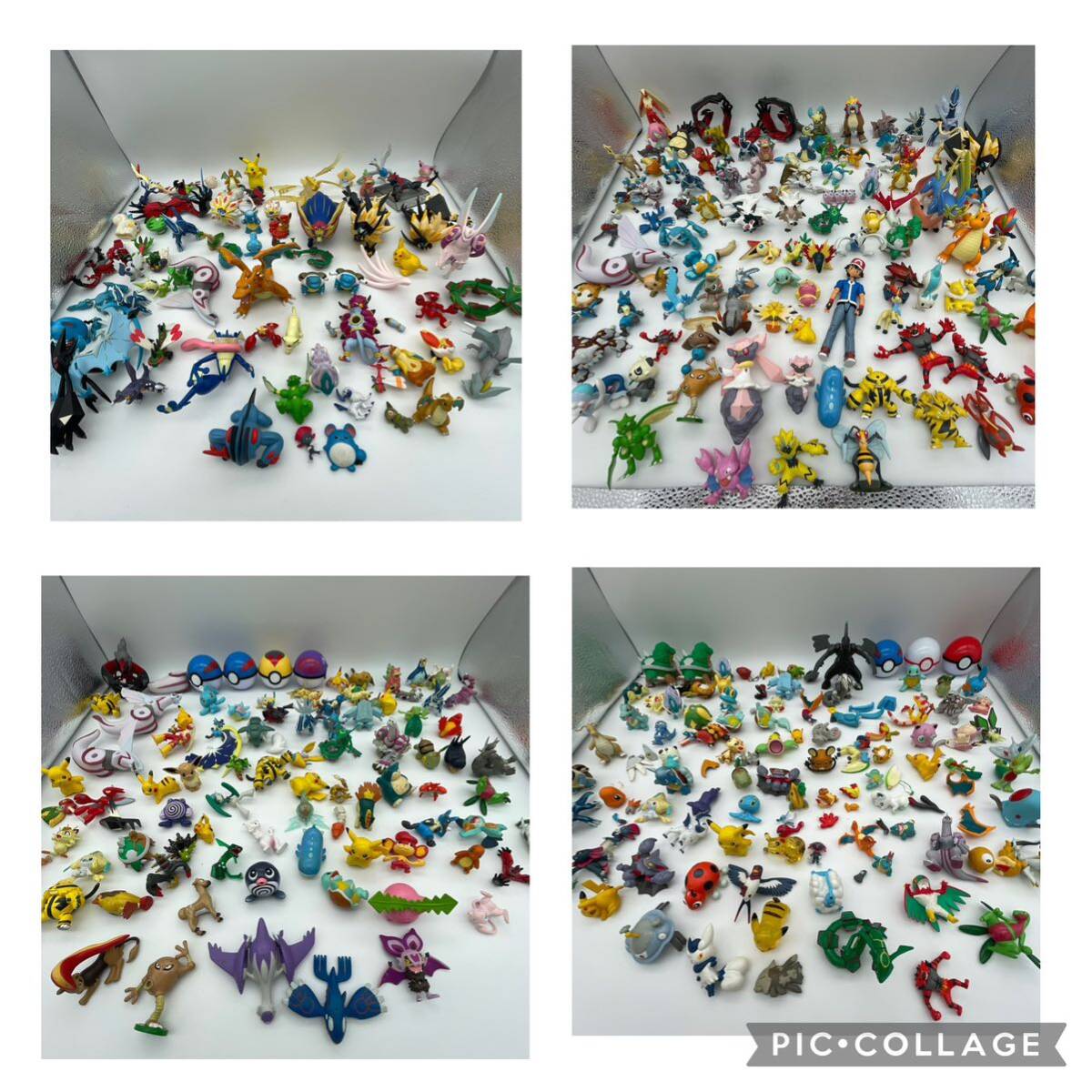 ※ジャンク品 初期モンコレ ポケモン フィギュア 大量 まとめ売りセット ハッサム 当時物 スピアー ペルシアン フーパ ホエルオー レディバ
