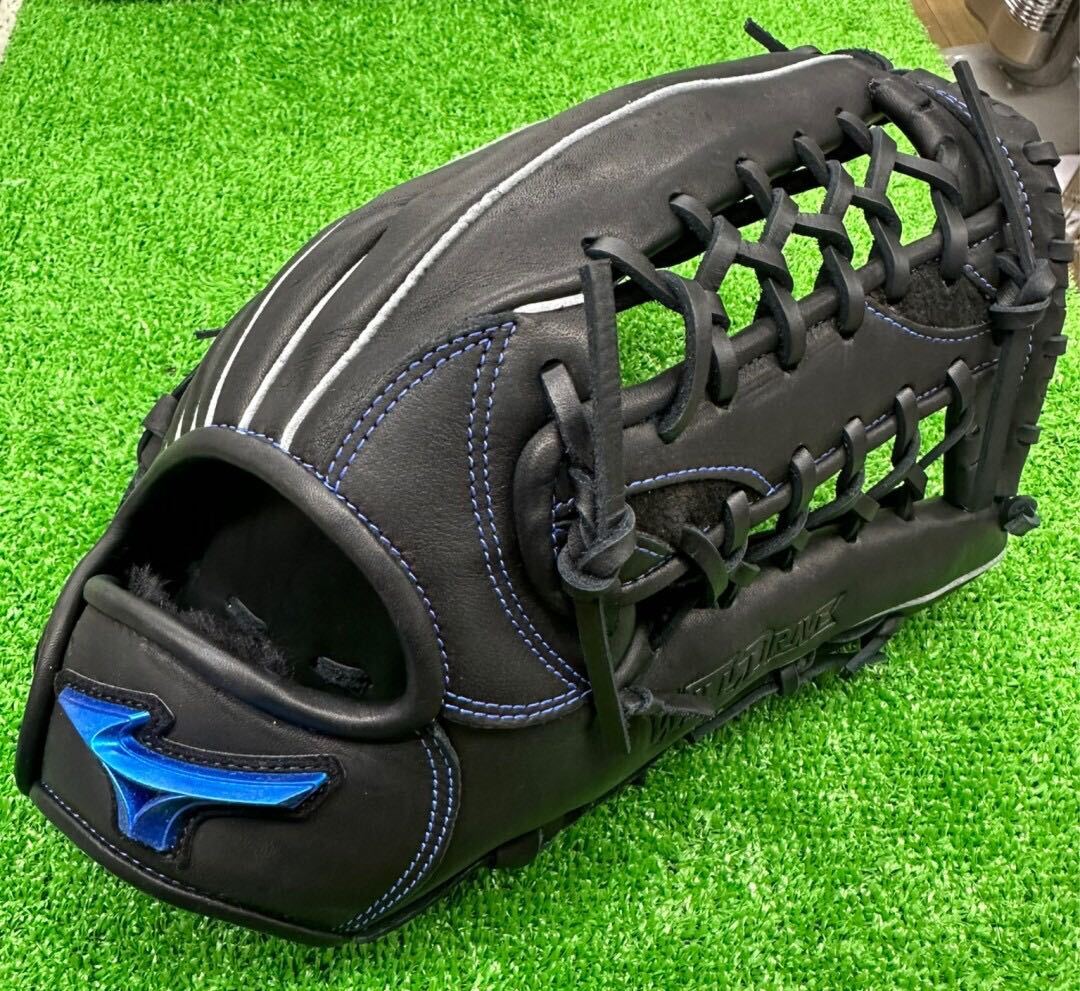 ○E9226 MIZUNO ミズノ WILLDRIVE BLUE 軟式用グローブ○
