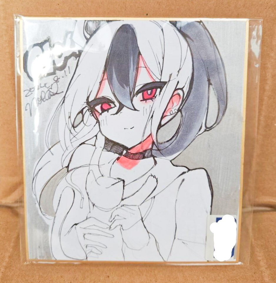 新品　C104　性肉店 直筆色紙 肉 カヨコ　ブルーアーカイブ ブルアカ　コミケ104　コミックマーケット104 C105　コミケ105