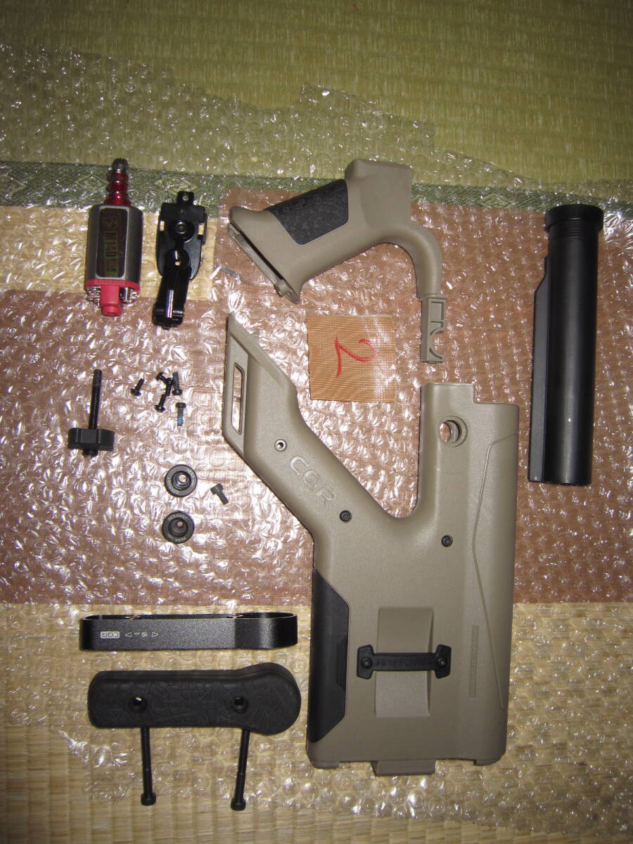 ICS製　HERA ARMS　ヘラアームズ　CQR　電動ガン SSSⅡモデル搭載 ストックセット FDE　＆ カスタムモーター　中古良品2