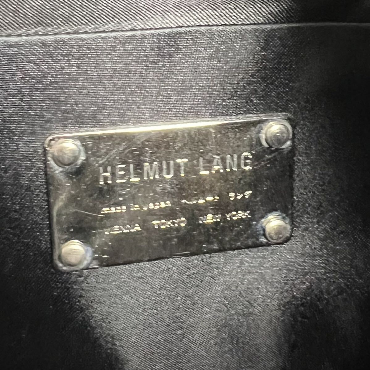 本人期 HELMUT LANG ミニボストンバッグ レザー バンドバッグ 本人期 HELMUT LANG ミニボストンバッグ レザー バンドバッグ