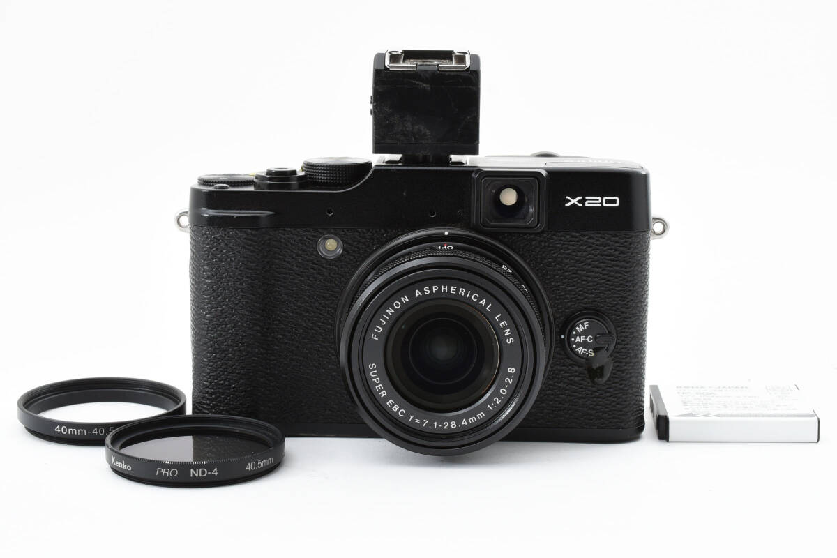FUJIFILM X20 SUPER EBC 7.1-28.4mm 1:2.0-2.8 ブラック コンパクトデジタルカメラ ジャンク