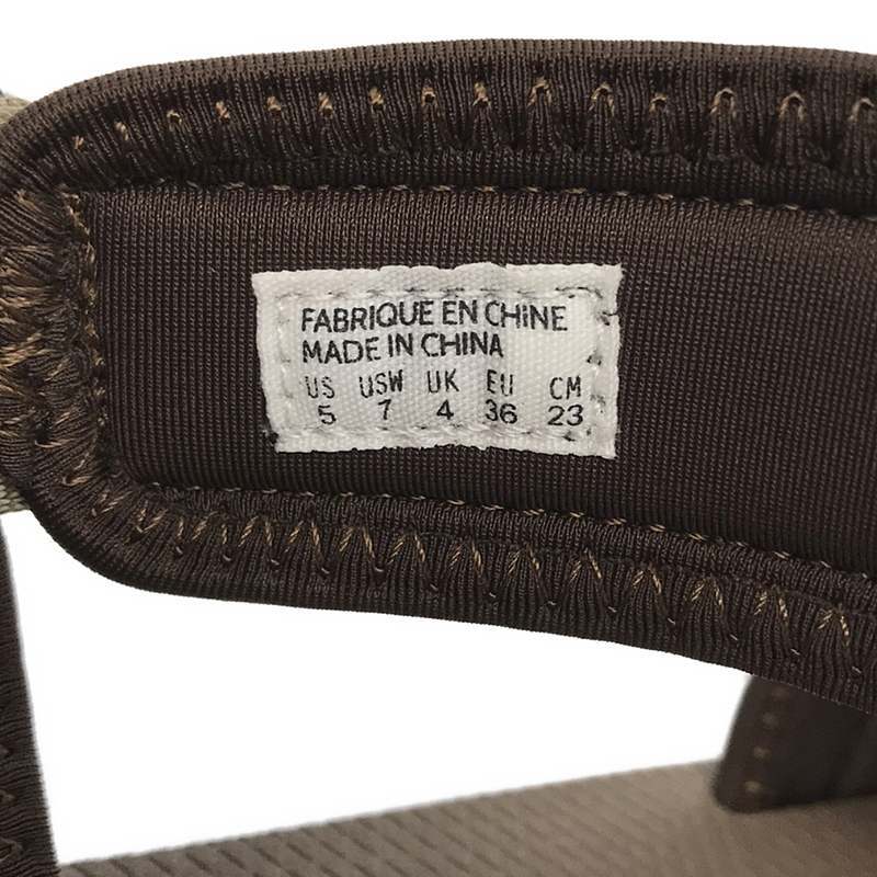 【美品】 Suicoke / スイコック | フラットジップサンダル | 23 | ブラウン | レディース_画像6