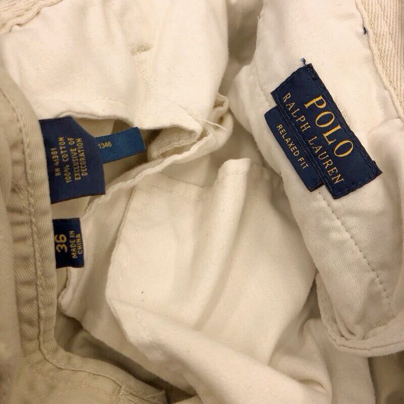 FH264】POLO RALPH LAUREN W36 ワークハーフパンツ ベージュ FH264】POLO RALPH LAUREN W36 ワークハーフパンツ ベージュ
