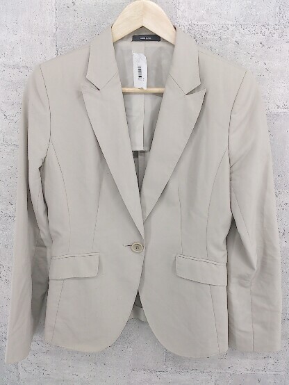 ◇ COMME CA ISM コムサイズム 長袖 テーラード ジャケット XL ブラウン系 レディース