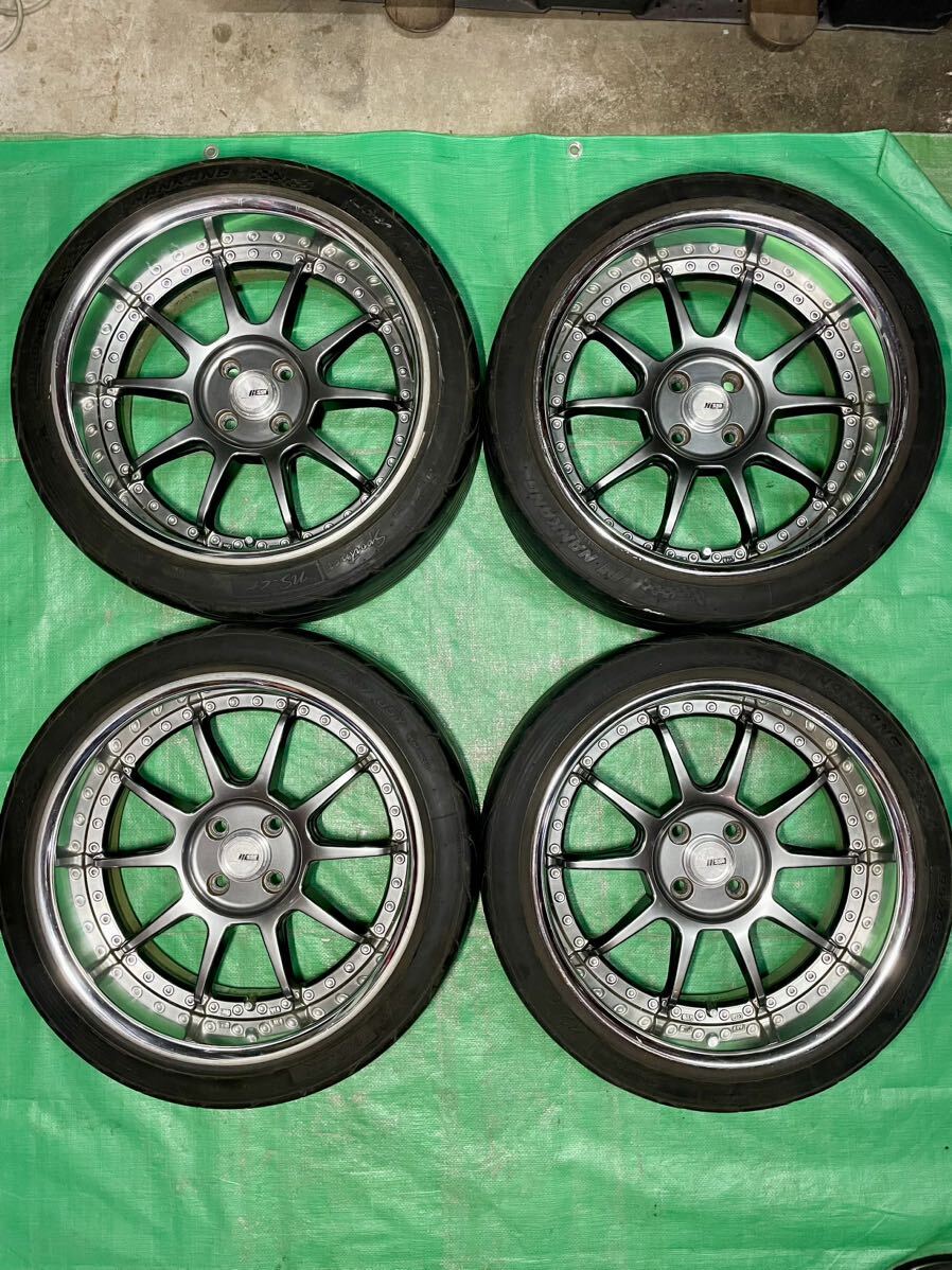 希少サイズ！ SSR プロフェッサー SP3-R 17インチ 4穴 PCD100 8J オフセット11 タイヤ・ホイール 4本セット SPEED STAR TANABE タナベ_画像1