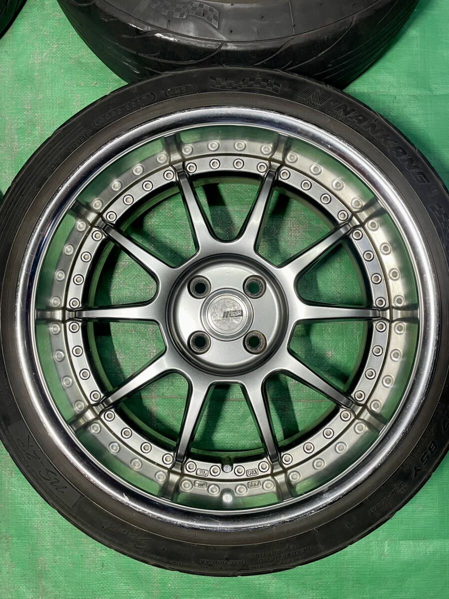 希少サイズ！ SSR プロフェッサー SP3-R 17インチ 4穴 PCD100 8J オフセット11 タイヤ・ホイール 4本セット SPEED STAR TANABE タナベ_画像3