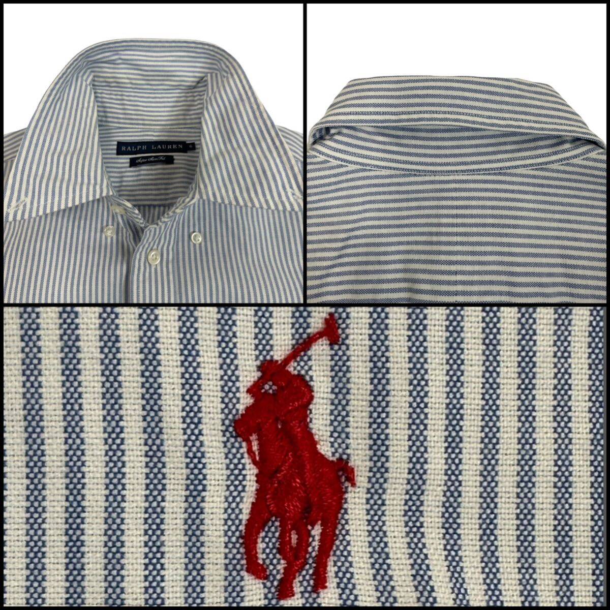 POLO RALPH LAUREN スーパースリムフィット ストライプ サイズ6 POLO RALPH LAUREN スーパースリムフィット ストライプ サイズ6