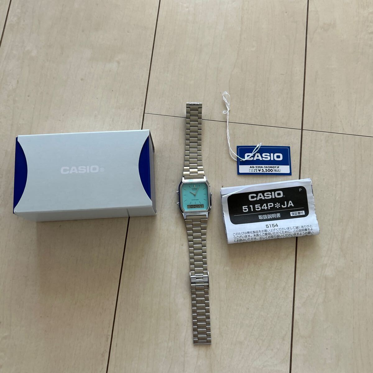 作動中 タグ付 AQ-230A-2A2MQYJF CASIO 腕時計 ティファニー 作動中 タグ付 AQ-230A-2A2MQYJF CASIO 腕時計 ティファニー