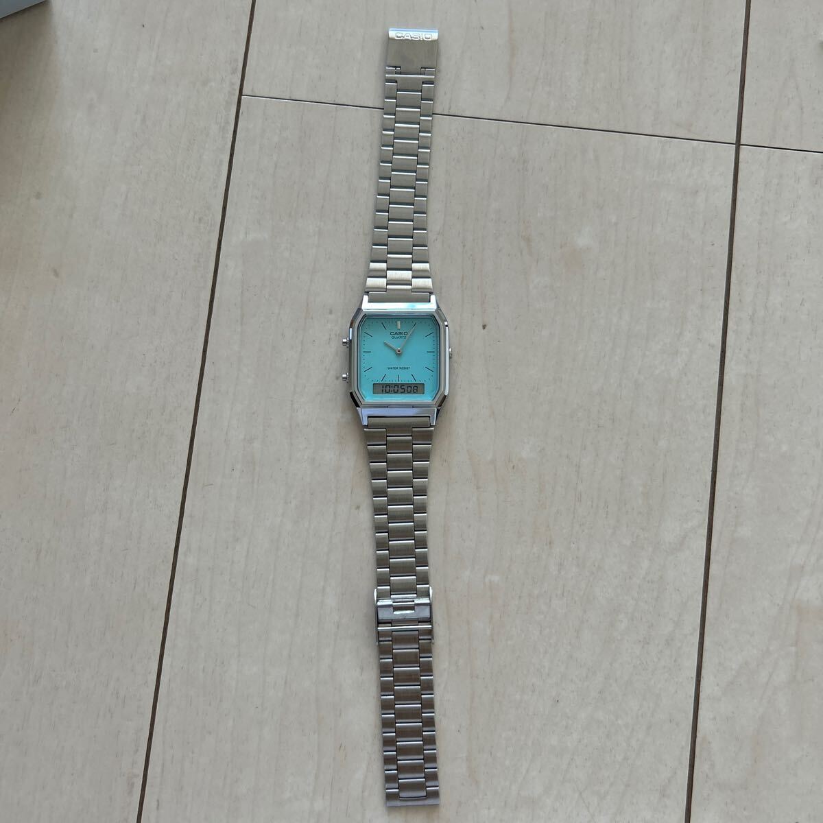 作動中 タグ付 AQ-230A-2A2MQYJF CASIO 腕時計 ティファニー 作動中 タグ付 AQ-230A-2A2MQYJF CASIO 腕時計 ティファニー