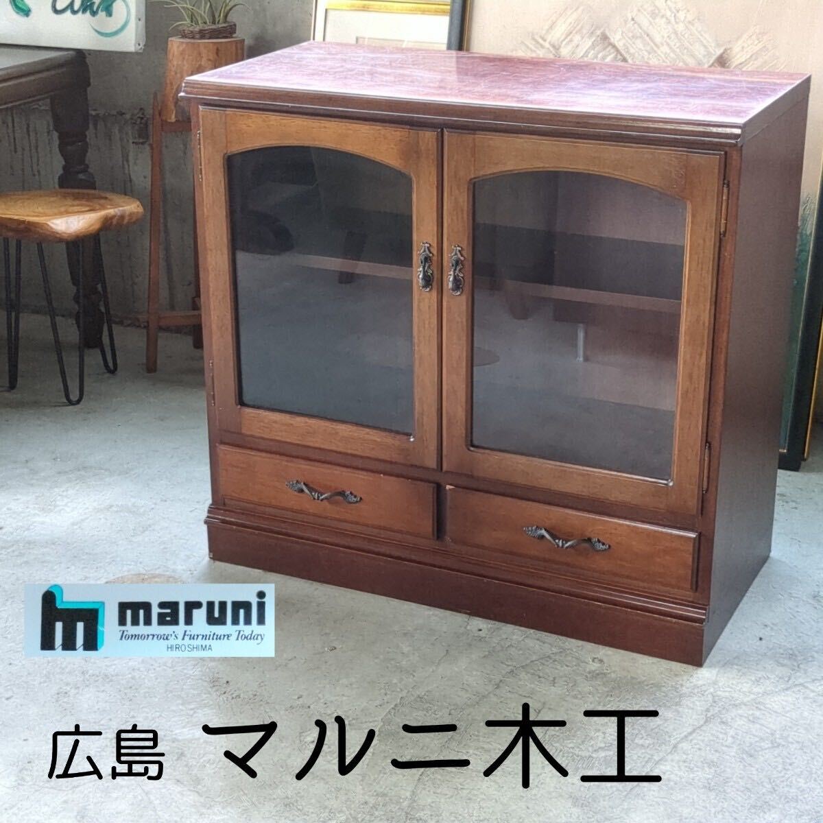 Yahoo!オークション - マルニ木工 キャビネット 飾り棚 サイド Yahoo!オークション - マルニ木工 キャビネット 飾り棚 サイド