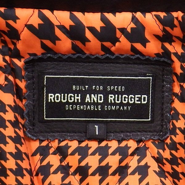 ROUGH AND RUGGED レザーライダースジャケット 1 ラフアンドラ ROUGH AND RUGGED レザーライダースジャケット 1 ラフアンドラ