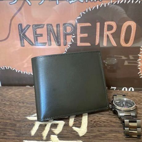 本革　二つ折り財布　イタリアン鞣革　ヌメ革メンズ　　お洒落　大容量　高級折り財布