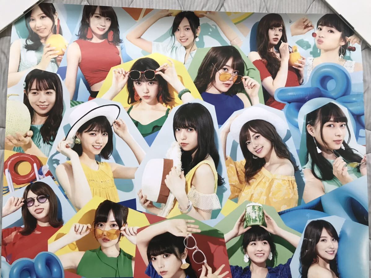 傷アリ「ジコチューで行こう！」乃木坂46 選抜メンバー　B2ポスター 未使用 告知ポスター