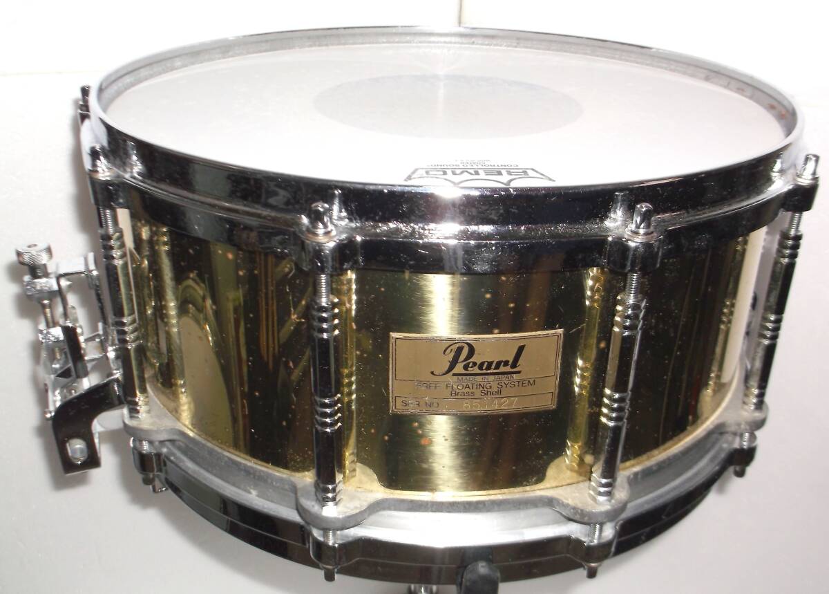 ☆ Pearl パール スネアドラム フリーフローティング 14×6.5インチ BRASS SHELL ☆