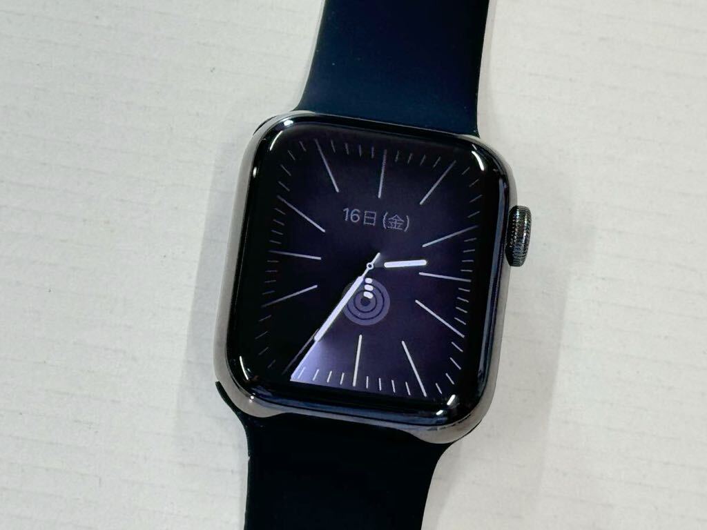 ☆即決 バッテリー100％ Apple watch Series6 40mm グラファイトステンレス GPS+Cellular アップルウォッチ シリーズ6 440