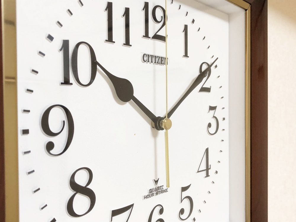 シチズン壁掛け時計 草津AクォーツクロックCITIZEN QUARTZ HOUR