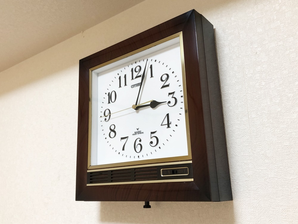 シチズン壁掛け時計 草津AクォーツクロックCITIZEN QUARTZ HOUR シチズン壁掛け時計 草津AクォーツクロックCITIZEN QUARTZ HOUR