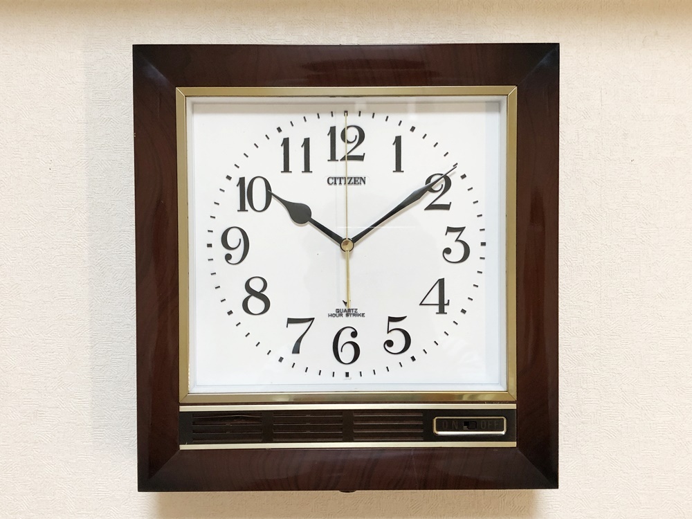 シチズン壁掛け時計 草津AクォーツクロックCITIZEN QUARTZ HOUR シチズン壁掛け時計 草津AクォーツクロックCITIZEN QUARTZ HOUR