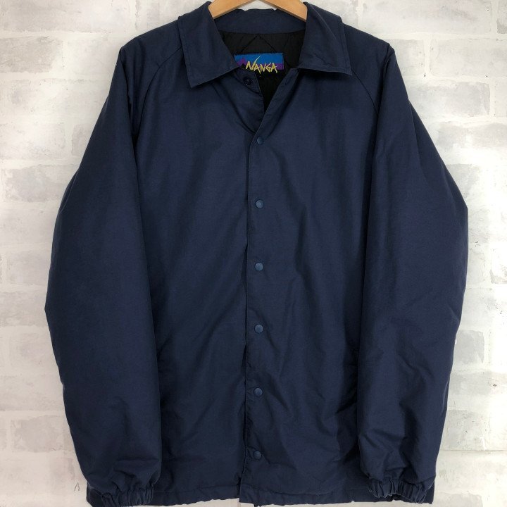 NANGA × OSHMAN'S ナンガ オッシュマンズ別注 ダウン コーチジャケット SIZE: L ネイビー MH632024080704